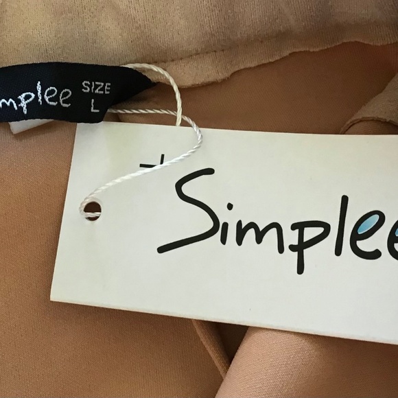 Simplee L faux suede blush Skirt Romantic Coquette Barbiecore Feminine Fairycore - Picture 6 of 8